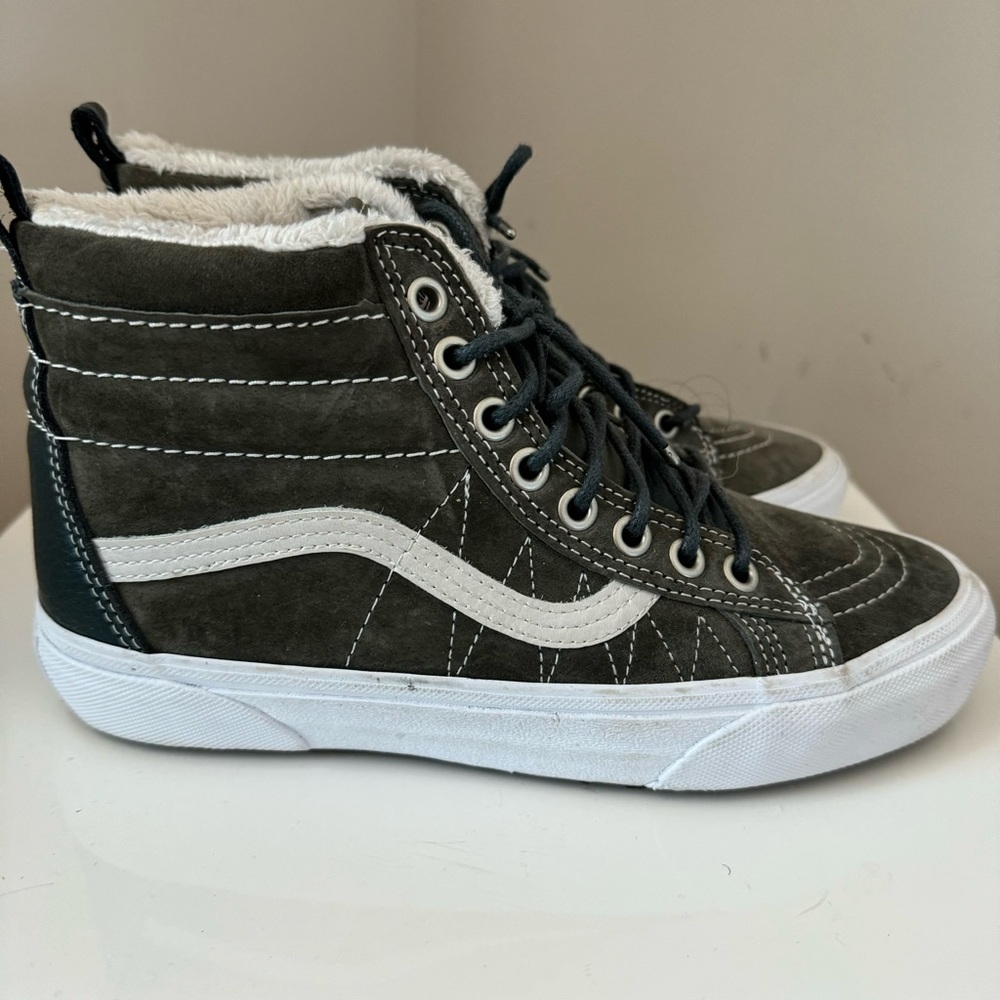 Vans Hi-top Gray Green 7.5